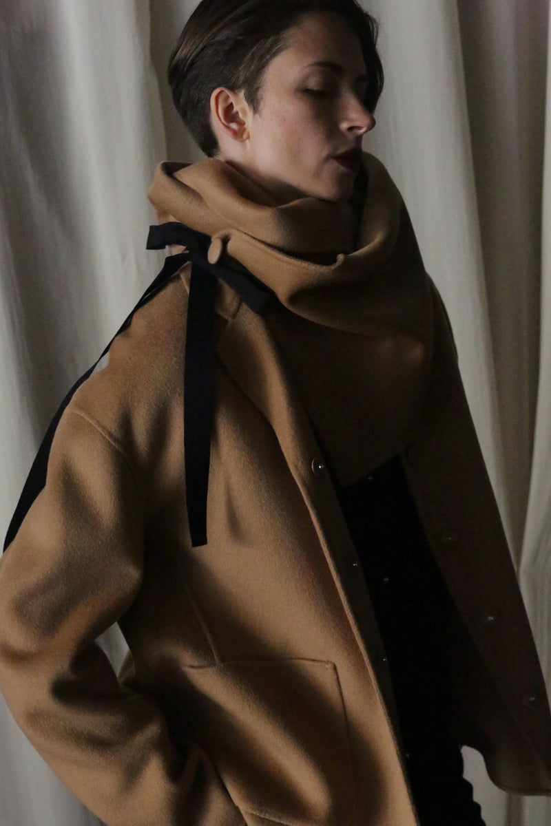 X Scarf - Double-face Cashmere | Camel – Lan Jaenicke