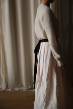 Load image into Gallery viewer, Linen Pleated Wrap Skirt
