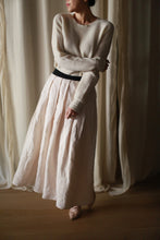 Load image into Gallery viewer, Linen Pleated Wrap Skirt