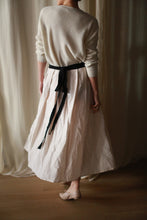 Load image into Gallery viewer, Linen Pleated Wrap Skirt