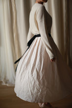 Load image into Gallery viewer, Linen Pleated Wrap Skirt
