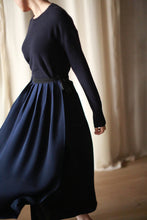 Load image into Gallery viewer, Silk Pleated Wrap Skirt