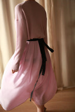 Load image into Gallery viewer, Silk Pleated Wrap Skirt