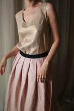 Load image into Gallery viewer, Linen Pleated Wrap Skirt