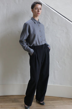 Cashmere Pleated Trousers