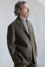 Load image into Gallery viewer, Sculptor&#39;s Jacket | Double Face Cashmere Olive