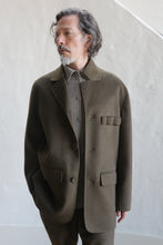 Load image into Gallery viewer, Sculptor&#39;s Jacket | Double Face Cashmere Olive