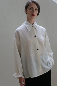 Painter's Shirt - Japanese Wool Gauze | Undyed