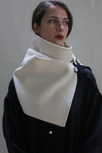 X Scarf - Double-face Cashmere | Undyed