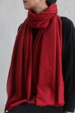 Load image into Gallery viewer, Tissue Weight Cashmere Scarf | Red