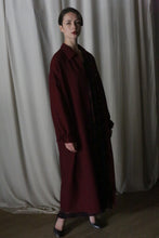 Load image into Gallery viewer, Dress Coat | Japanese Wool Gauze Wine