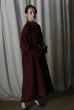 Load image into Gallery viewer, Dress Coat | Japanese Wool Gauze Wine