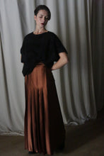 Load image into Gallery viewer, Copper Pleated Layered Skirt