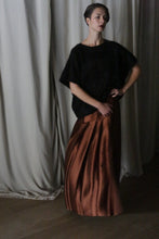 Load image into Gallery viewer, Copper Pleated Layered Skirt