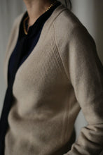 Load image into Gallery viewer, Cashmere Ribbed Knit Cardigan