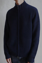 Load image into Gallery viewer, Men&#39;s Cashmere Heavyweight Cardi | Navy