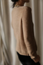 Load image into Gallery viewer, Cashmere Ribbed V-Neck Sweater