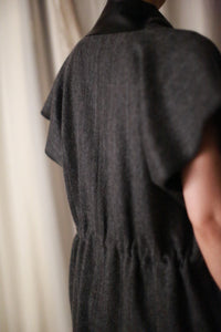 Men's Scarf Vest | Charcoal