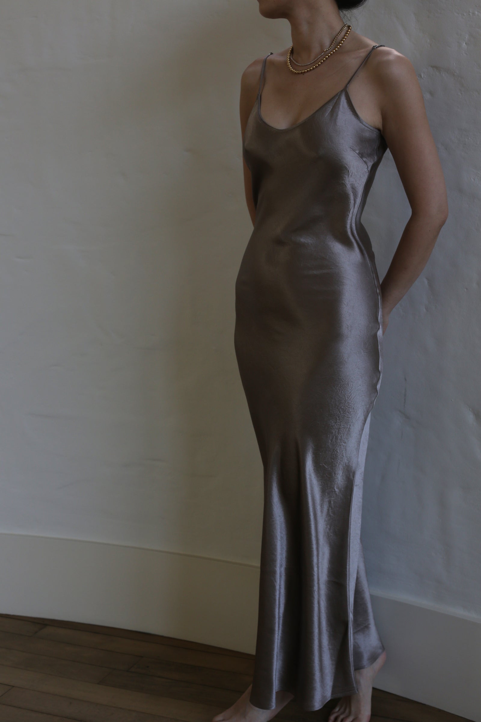 Liquid Slip Dress Long