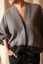 Load image into Gallery viewer, Cashmere House Cardi | Grey Colorblock