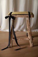 Load image into Gallery viewer, Antique Stool with Cashmere Pad