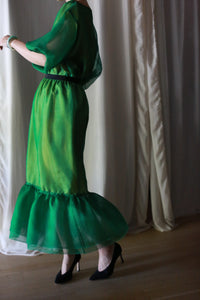 Poppy Skirt | Emerald & Gold