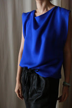 Load image into Gallery viewer, Chiffon Moonflower Top | Sapphire