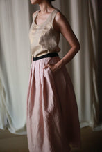 Load image into Gallery viewer, Linen Pleated Wrap Skirt
